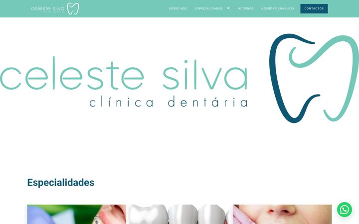 Posnetek zaslona clinicacelestesilva.pt