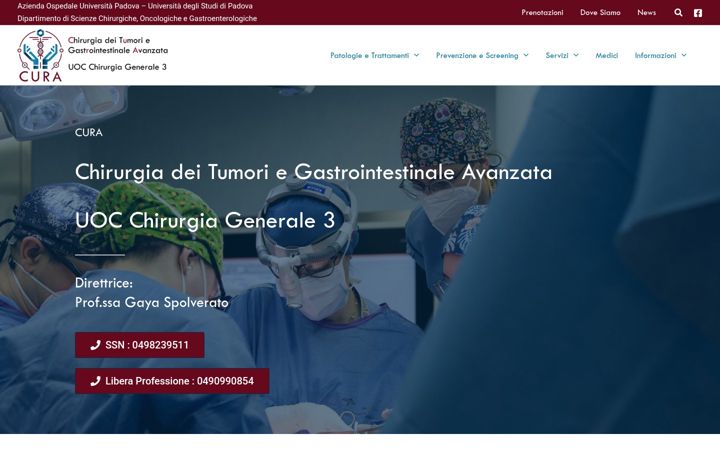 Screenshot of clinicachirurgica.it