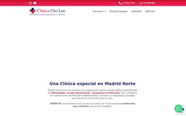 Screenshot of clinicacholee.com