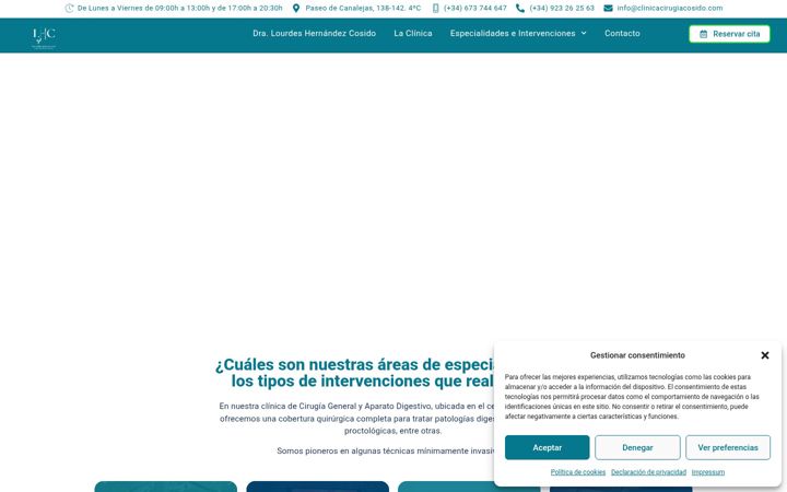 Screenshot of clinicacirugiacosido.com