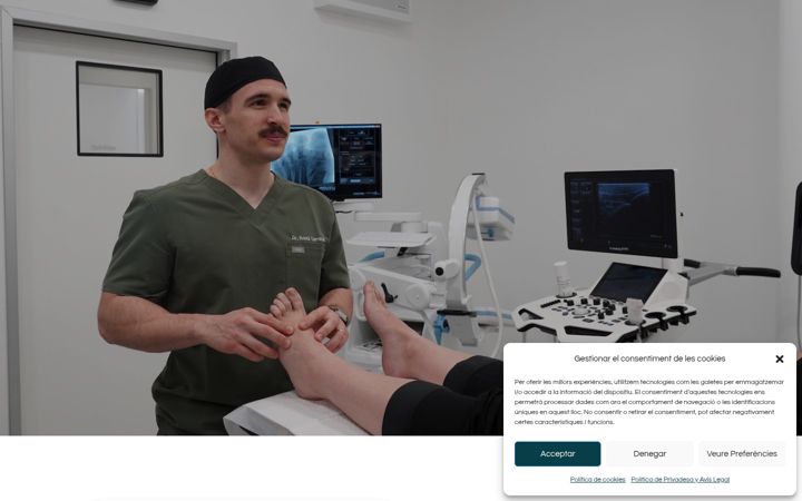 Screenshot of clinicacirugiaspodologicas.com