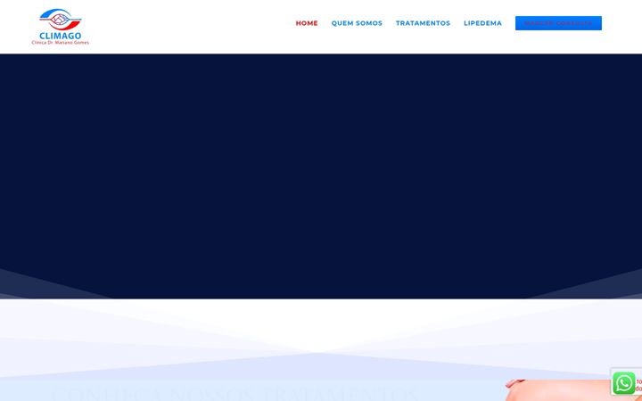 Screenshot di clinicaclimago.com.br