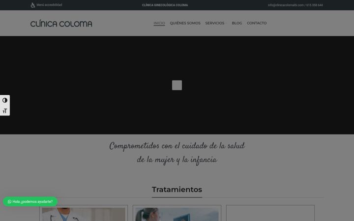 Screenshot of clinicacolomaibi.com