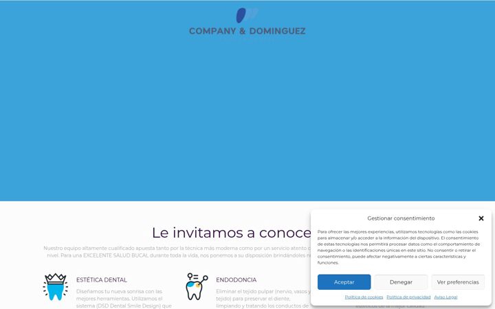Screenshot of clinicacompanydominguez.com