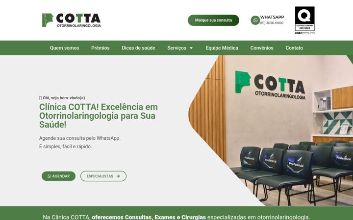 Screenshot von clinicacotta.com.br