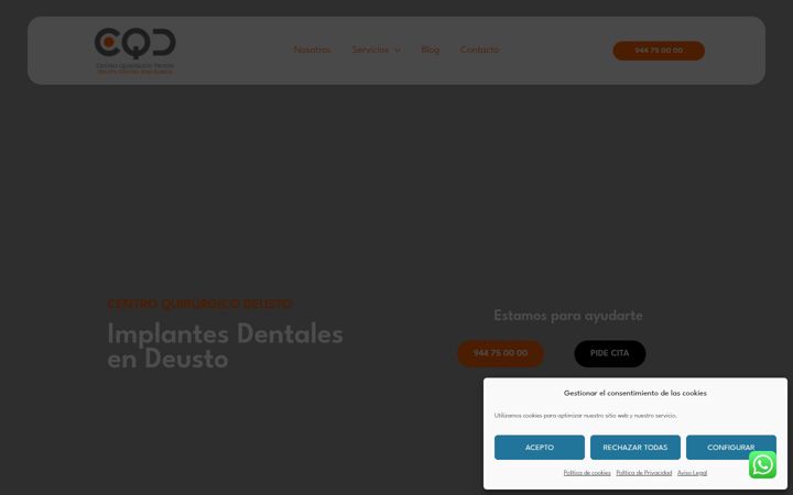 Captura de ecrã de clinicacqd.es