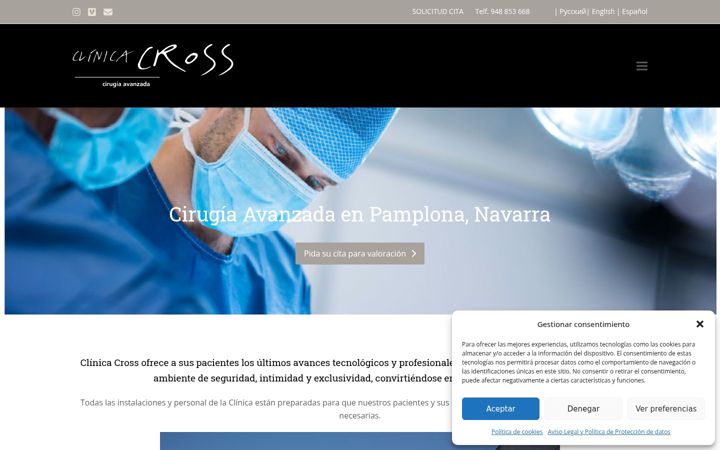Screenshot of clinicacross.es