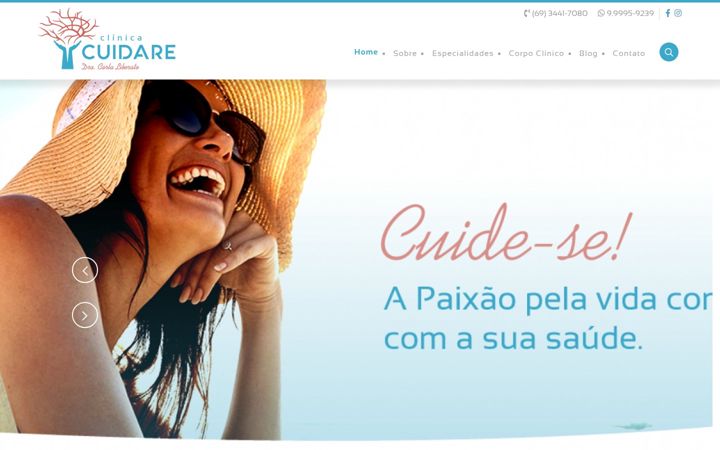 Screenshot von clinicacuidarero.com.br