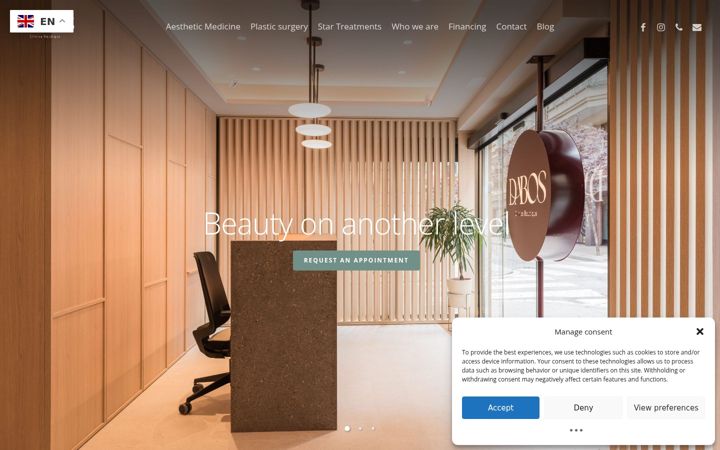 Screenshot of clinicadabos.com