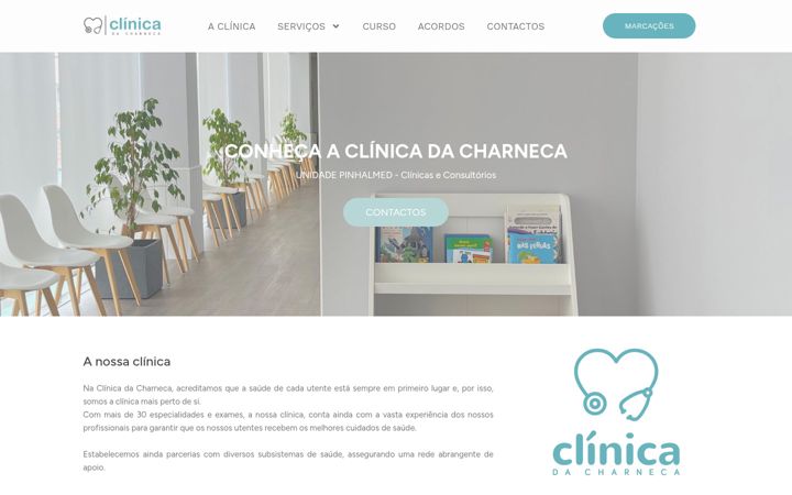 Ekrano kopija clinicadacharneca.pt