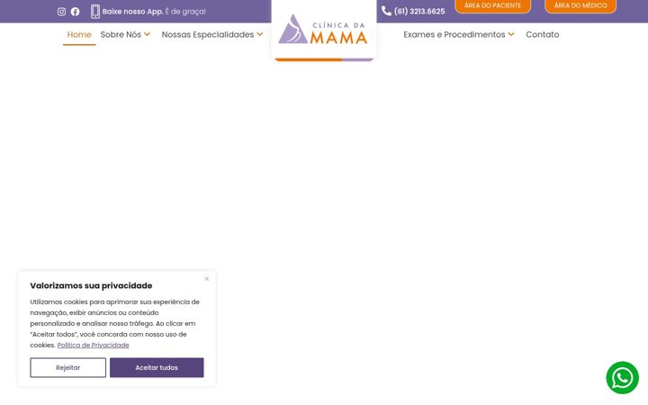 Screenshot of clinicadamama.com.br