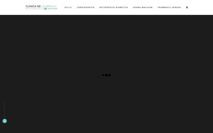 Screenshot of clinicadelamacula.com