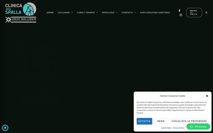 Screenshot of clinicadellaspallamedisaluser.it