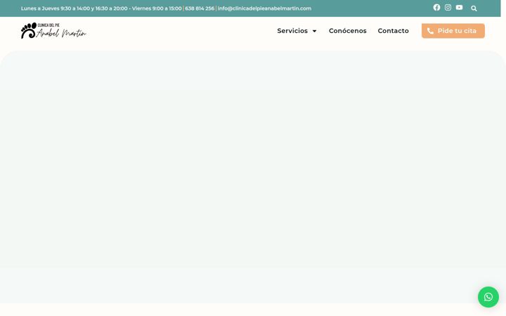 Screenshot of clinicadelpieanabelmartin.com