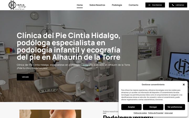 Screenshot of clinicadelpiecintiahidalgo.com