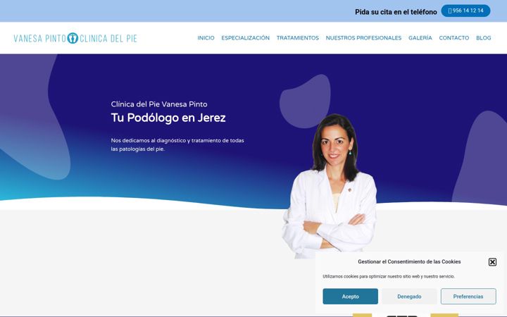 Screenshot of clinicadelpievanesapinto.es