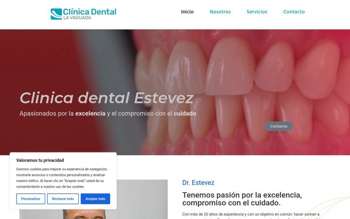 Screenshot of clinicadental-estevez.es