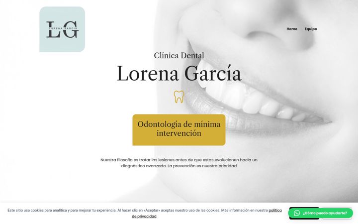 Screenshot of clinicadental-lorenagarcia.com