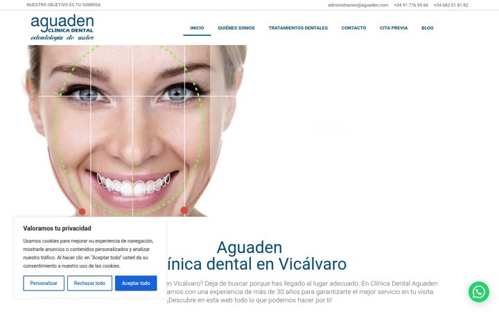 Screenshot ta' clinicadentalaguaden.es