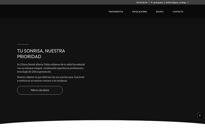 Screenshot of clinicadentalalbertotobia.es