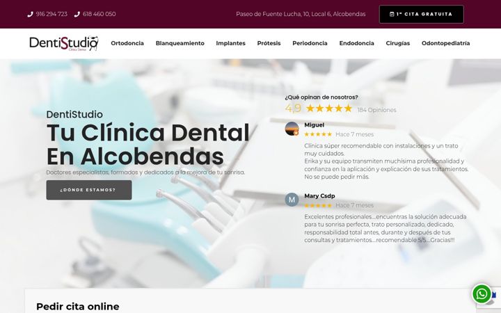 Screenshot di clinicadentalalcobendas.net