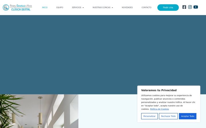 Screenshot of clinicadentalanibalgonzalez.com