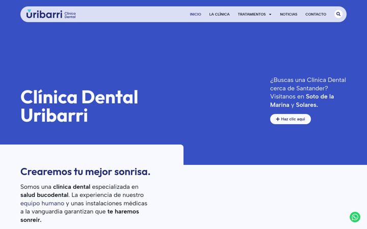 Screenshot of clinicadentalaurorauribarri.es