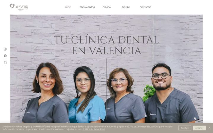 Screenshot of clinicadentalba.com