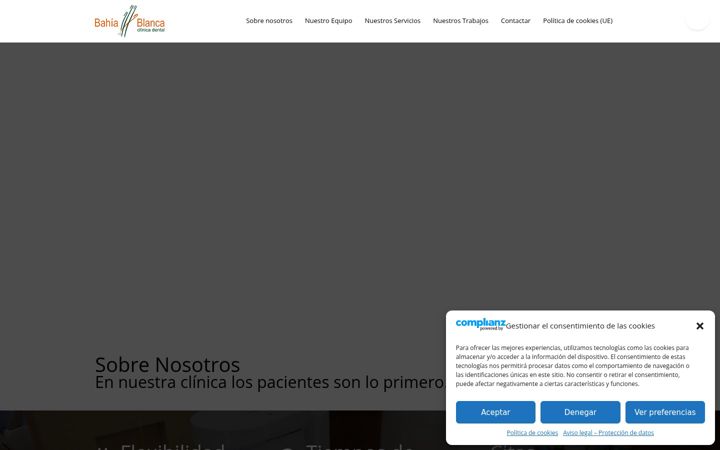Screenshot του clinicadentalbahiablanca.es