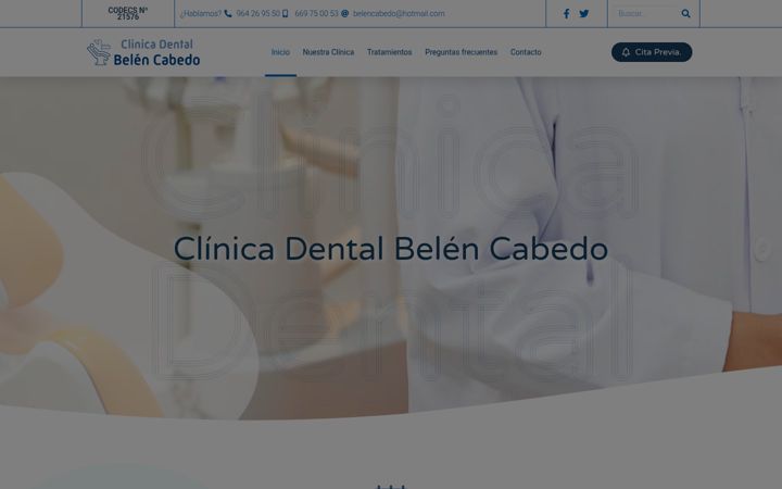 Screenshot του clinicadentalbelen.es