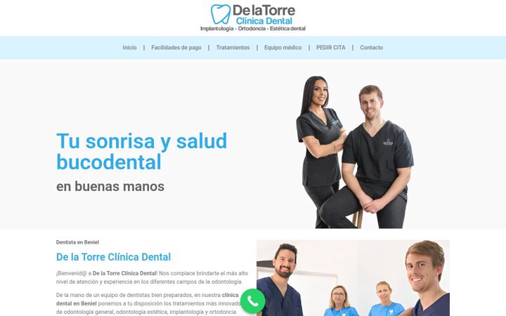 Screenshot of clinicadentalbeniel.es