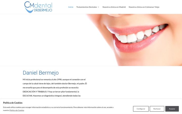Screenshot του clinicadentalbermejo.es
