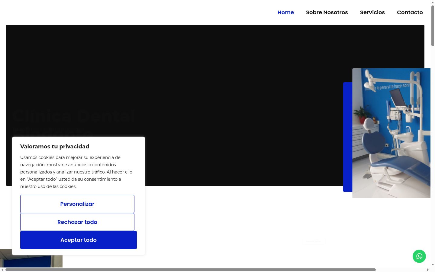 Screenshot des Einwilligungsbanners vor jeglicher Interaktion