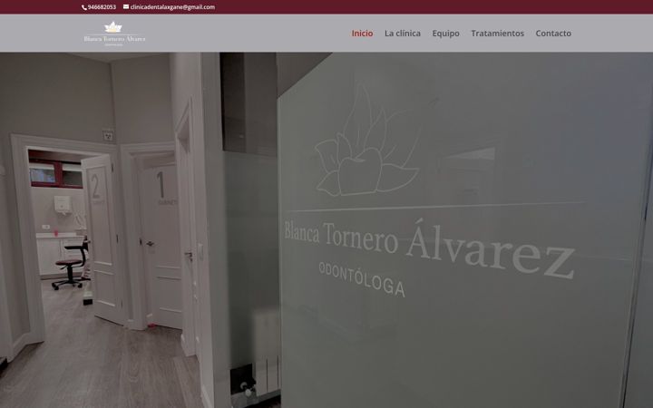 Screenshot of clinicadentalblancatornero.com