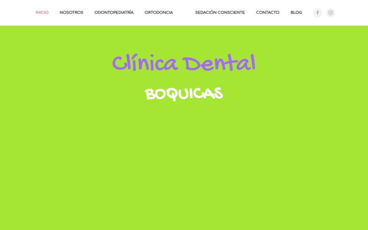 Screenshot of clinicadentalboquicas.com