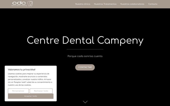 Screenshot of clinicadentalcampeny.es