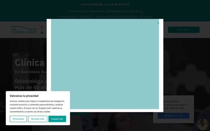 Screenshot of clinicadentalcampi.com