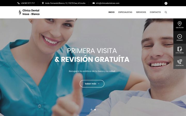 Screenshot of clinicadentalcee.com