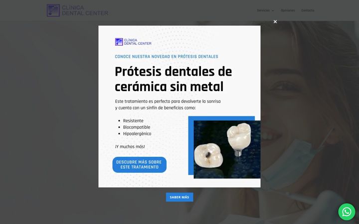 Screenshot of clinicadentalcenter.es