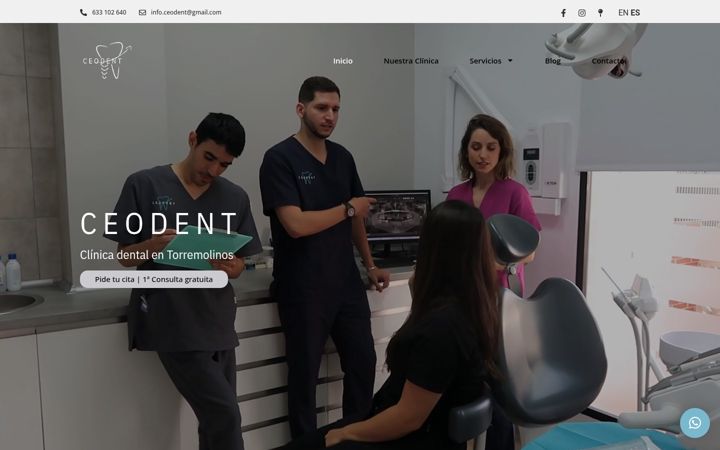 Screenshot of clinicadentalceodent.es