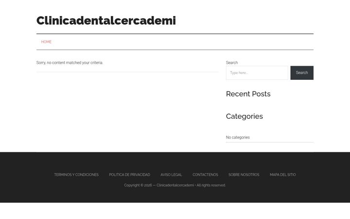 Screenshot of clinicadentalcercademi.com