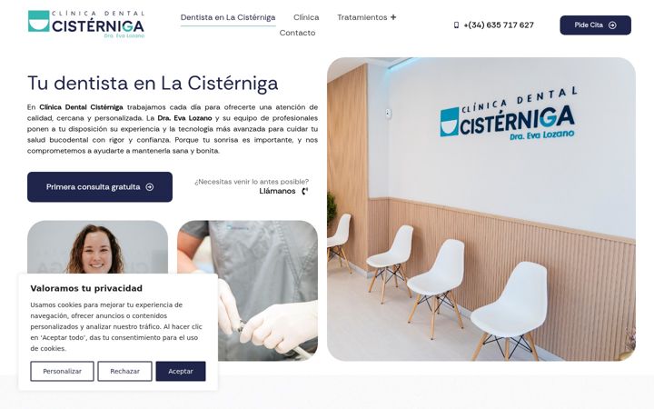 Screenshot of clinicadentalcisterniga.es