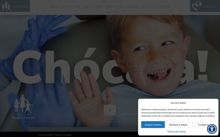 Screenshot of clinicadentalciudadreal.com