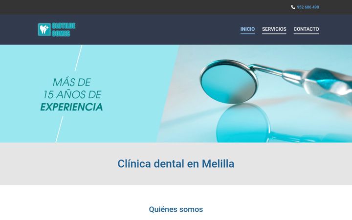 Screenshot of clinicadentalclotildecv.es