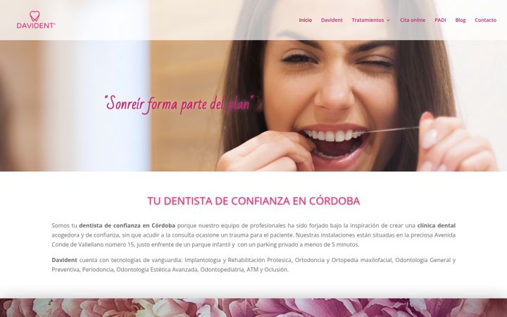 Screenshot of clinicadentaldavident.es