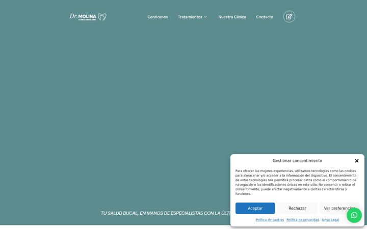 Screenshot ta' clinicadentaldmg.es