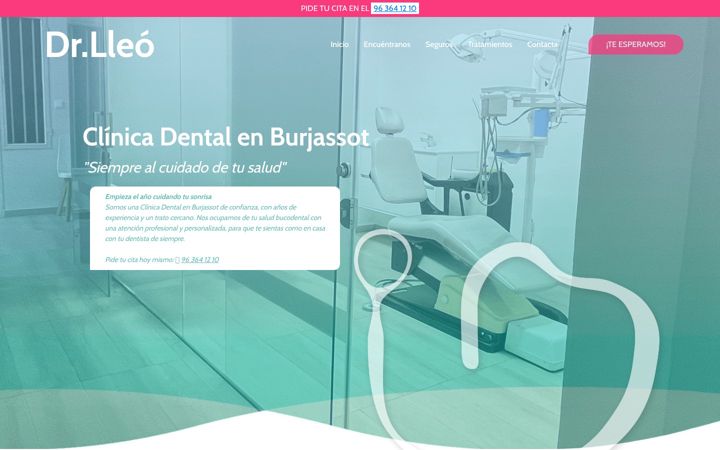 Screenshot of clinicadentaldoctorlleo.es