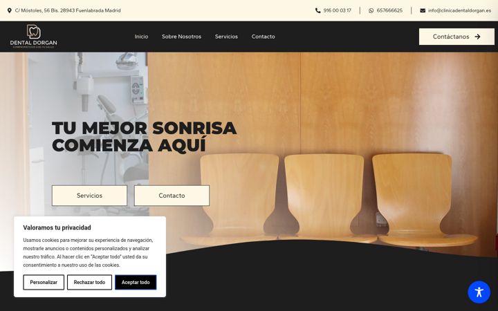 Screenshot of clinicadentaldorgan.es