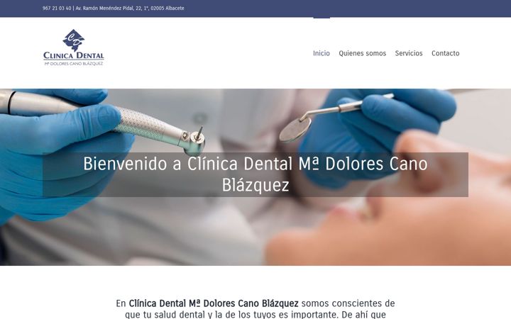 Screenshot of clinicadentaldracanoblazquez.com