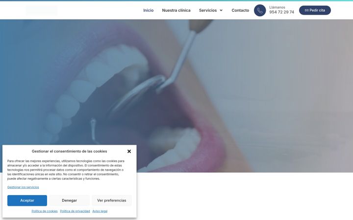 Screenshot of clinicadentaldramontero.es
